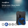 Kit Gaming Mouse da gioco con 6 pulsanti + Tappetino super liscio e antiscivolo Gaming