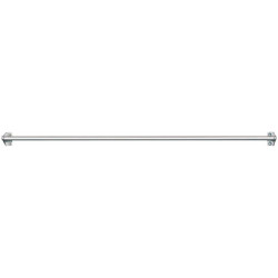 KIT BARRE SOTTOPENSILI CUCINA CON GANCI SUPPORTO SOTTO BARRA PENSILE STOVIGLIE CROMATO OPACO