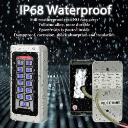Controllo di Accesso Accessi Porta IP68 Con Tastiera Retroilluminata Apri Porta