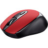 Mouse Wireless Ricaricabile Rosso Con Batteria Integrata 4 pulsanti USB-C 1600DPI 24019