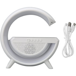 Lampada LED RGB con Ricarica Wireless Bluetooth Speaker Ricaricabile Radio FM SD 2301