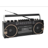 Radio Boombox Bluetooth Stereo Portatile Lettore Cassette Portatile O Cavo FM-AM Vintage Retro' 123BT