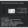 Radio Boombox Bluetooth Stereo Portatile Lettore Cassette Portatile O Cavo FM-AM Vintage Retro' 123BT