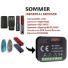 Ricevitore Rx Multi Universale Compatibile Con APRIMATIC SOMMER HORMANN MARANTEC BERNER LIFTMASTER SEIP 2 canali Ricevente Radio
