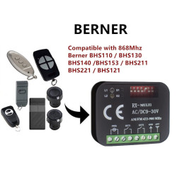 Ricevitore Rx Multi Universale Compatibile Con APRIMATIC SOMMER HORMANN MARANTEC BERNER LIFTMASTER SEIP 2 canali Ricevente Radio