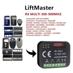 Ricevitore Rx Multi Universale Compatibile Con APRIMATIC SOMMER HORMANN MARANTEC BERNER LIFTMASTER SEIP 2 canali Ricevente Radio