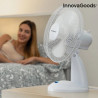 Ventilatore Da Tavolo Portatile 30cm 3 livelli di Velocità 35w Oscillante 3 Pale