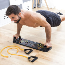 Supporto x flessioni Tabella piegatura multifunzione Bande di resistenza push-up
