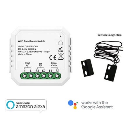 Apricancello Cancelli Garage Modulo WIFI Elettroserrature Pulsante per Porta