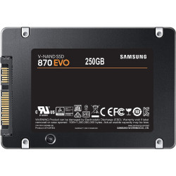 Samsung SSD 870 EVO 250 GB Form Factor 2.5”, Intelligent Turbo Write Magician 6