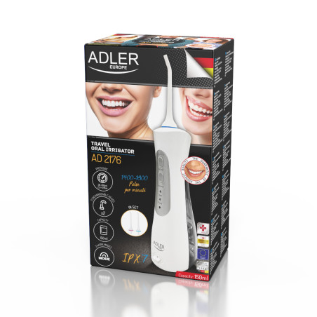 Idropulsore Dentale Portatile Irrigatore Orale IPX7 Impermeabile Pulizia Denti 2176