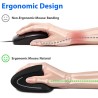 Mouse Verticale Ergonomico Wireless Ricaricabile Senza Fili 6 Pulsanti X PC MAC