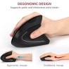 Mouse Verticale Ergonomico Wireless Ricaricabile Senza Fili 6 Pulsanti X PC MAC